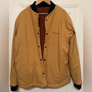 Cotopaxi Reversible, Fleece-Lined Snap-Up Bomber - Men’s Medium - Ochre, NWOT